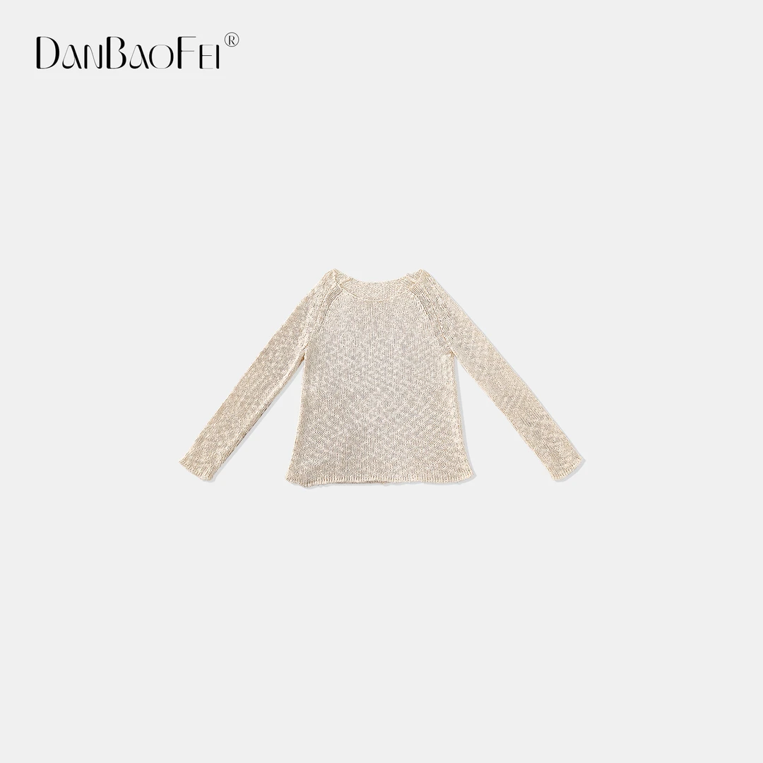 【嘉嘉】圈圈结慵懒防晒罩衫桑蚕丝棉混纺针织衫 YLM00682