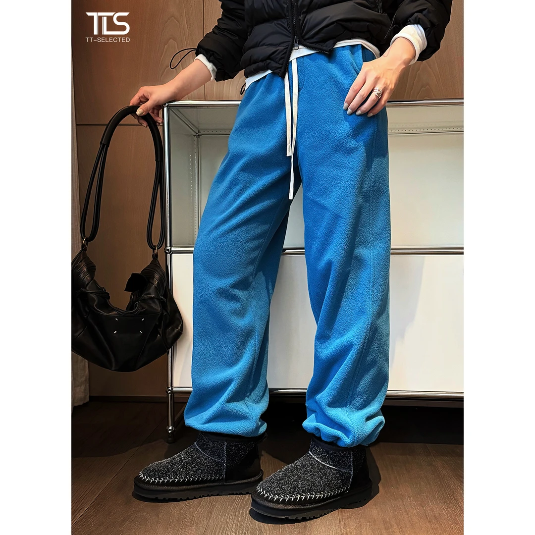 TT【保命裤】秋冬加绒加厚奥粒绒多巴胺直筒松紧腰休闲裤CK5142