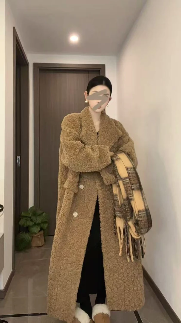 女款气质高级时尚云朵毛毛外套-11