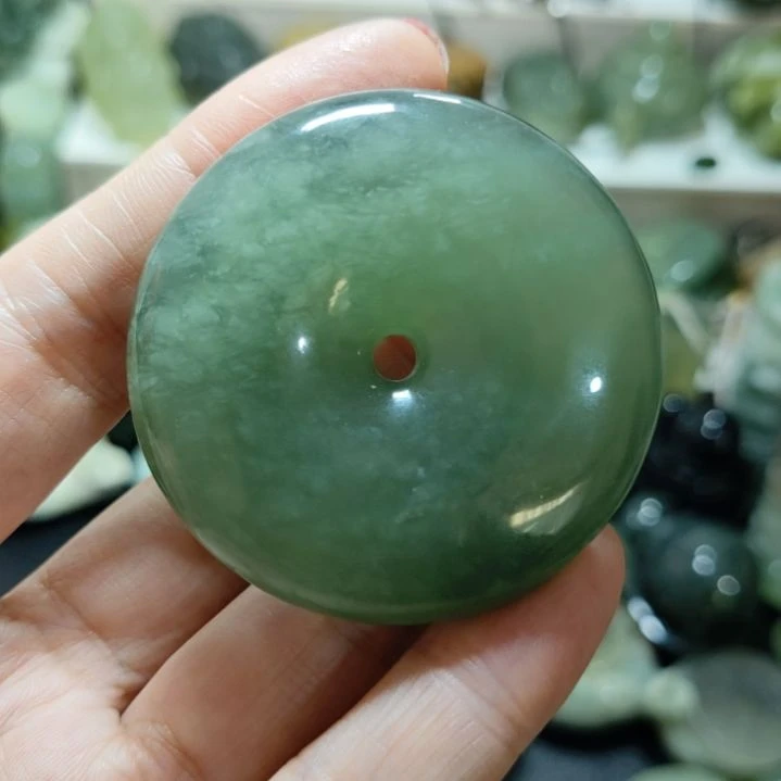 岫玉平安扣未镶嵌