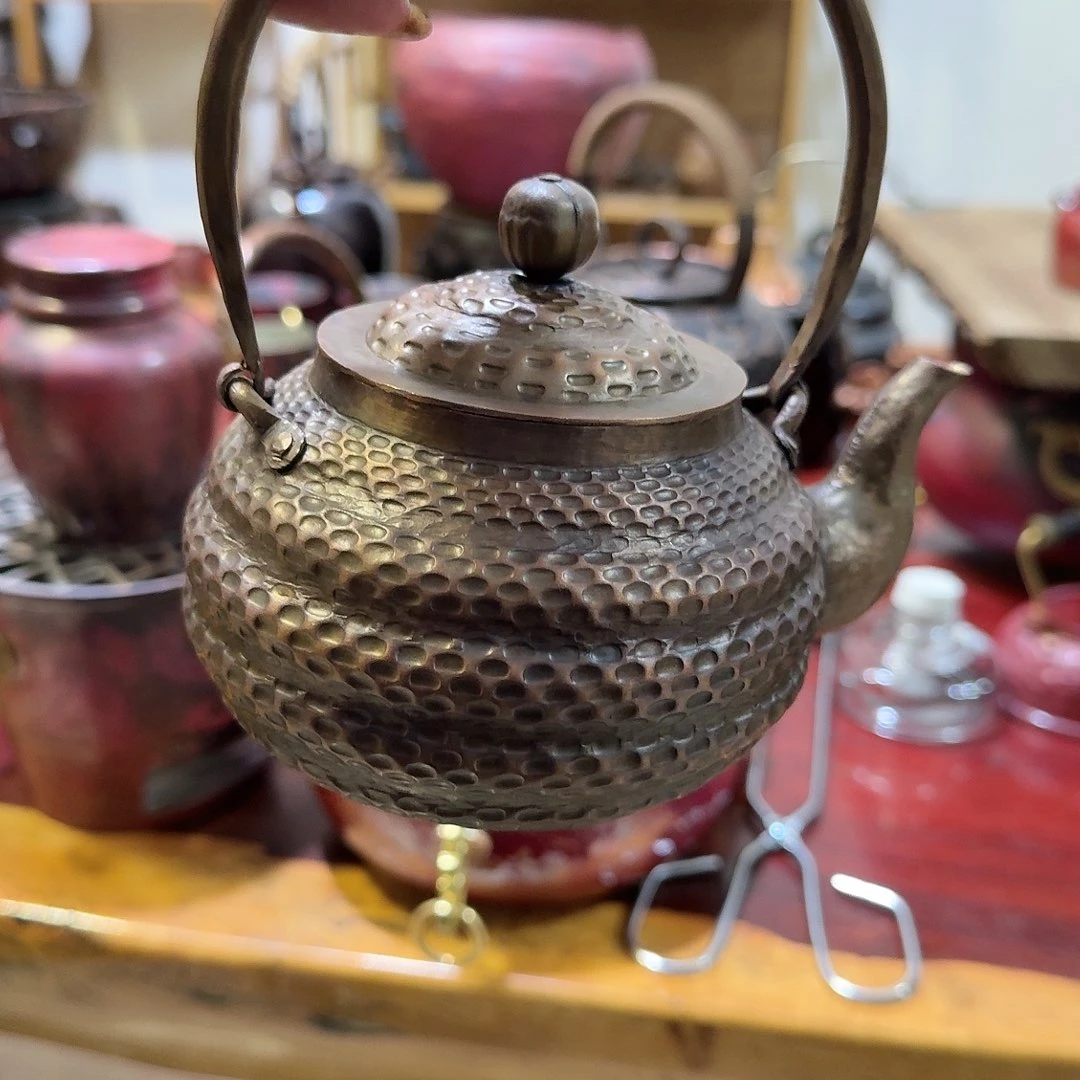牛***）紫铜手工制作烧水壶