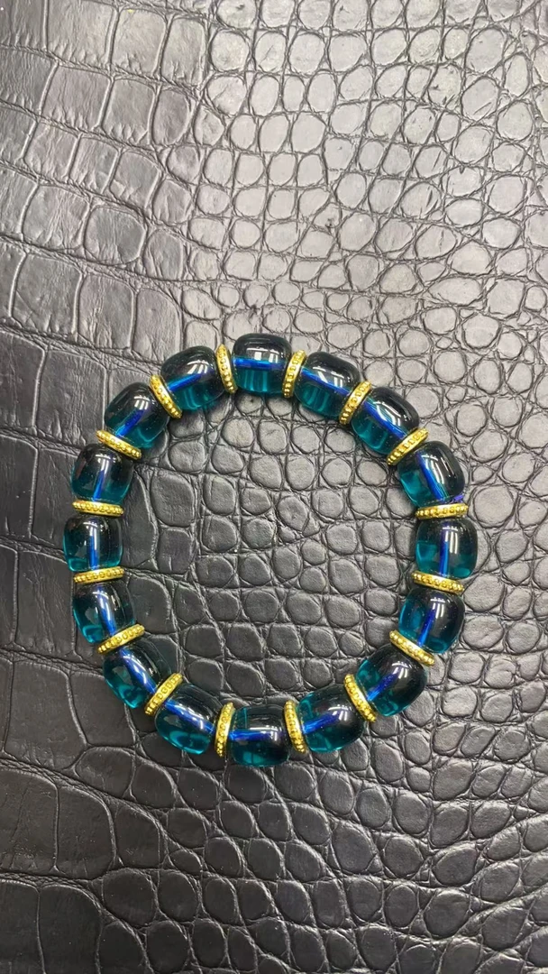 碧玺A643  蓝色手串 男女同款时尚百搭