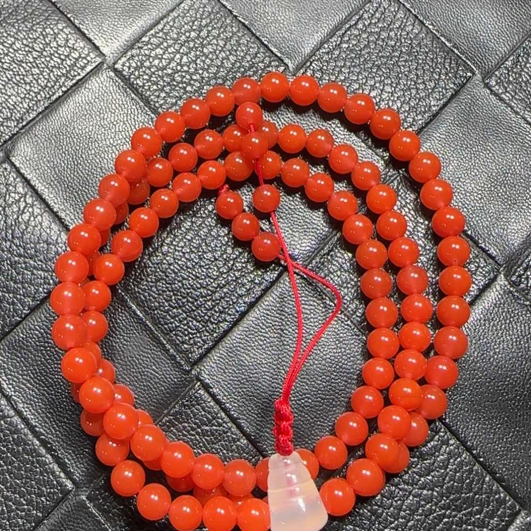 南红玛瑙未镶嵌手串6mm+