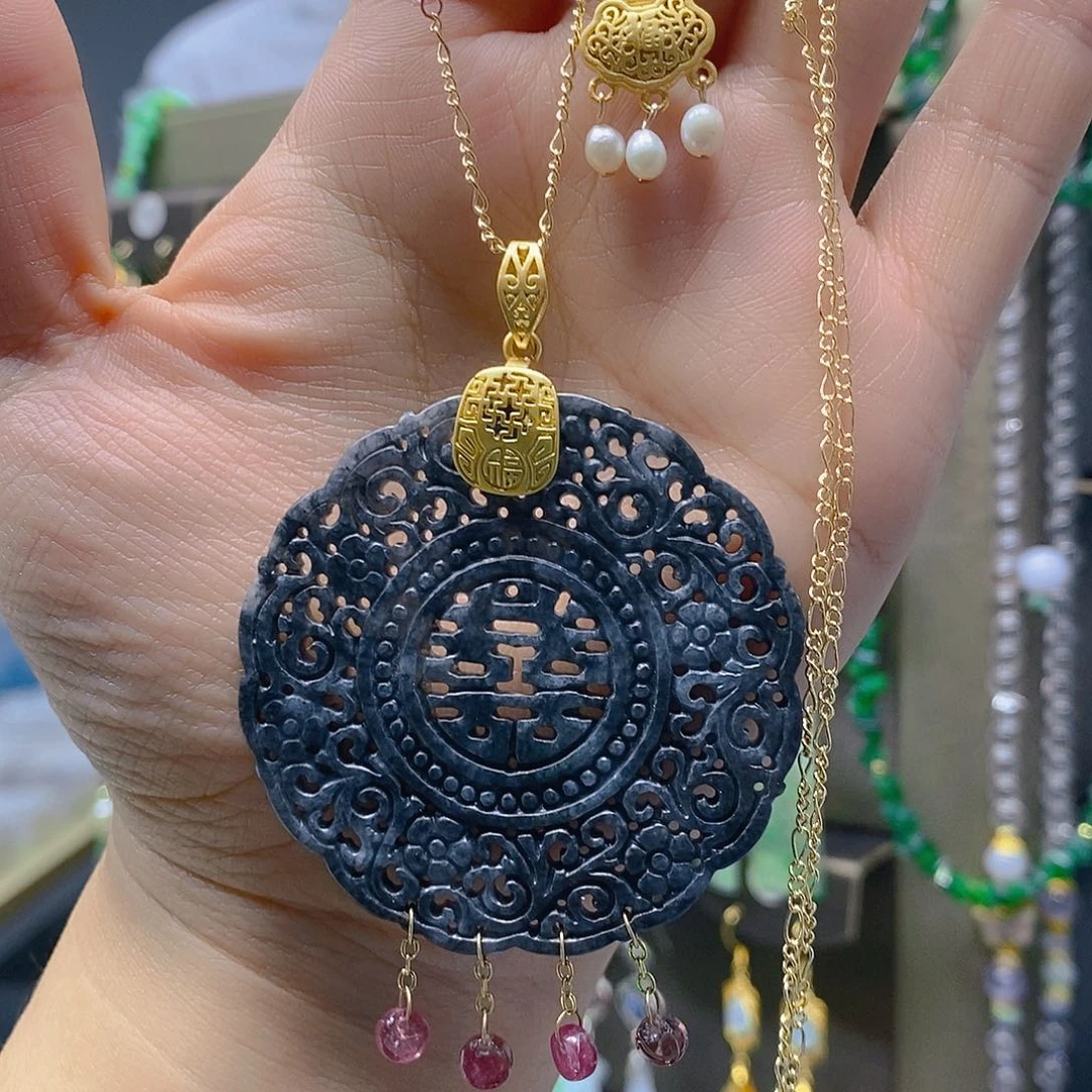 颈饰未镶嵌翡翠翡翠