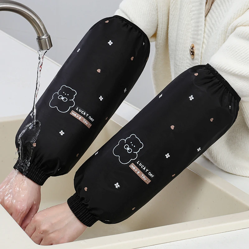 秋冬长款成人防油防水袖套干活耐脏护袖男女厨房家务套袖学生袖头