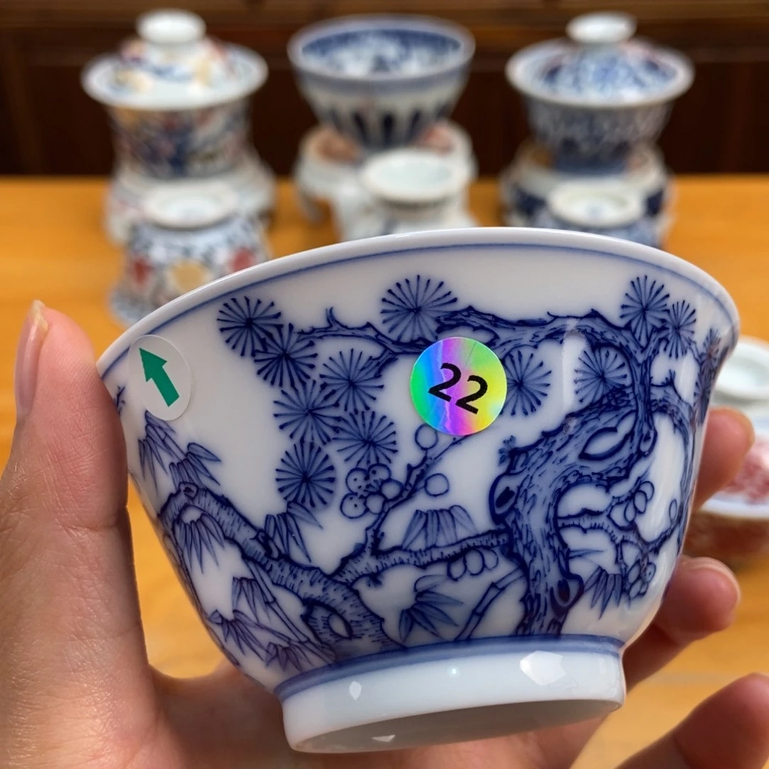 手绘现代茶具非古董