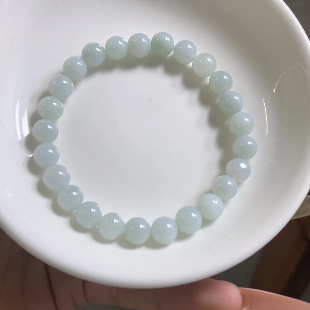 翡翠未镶嵌手链晴底卡7