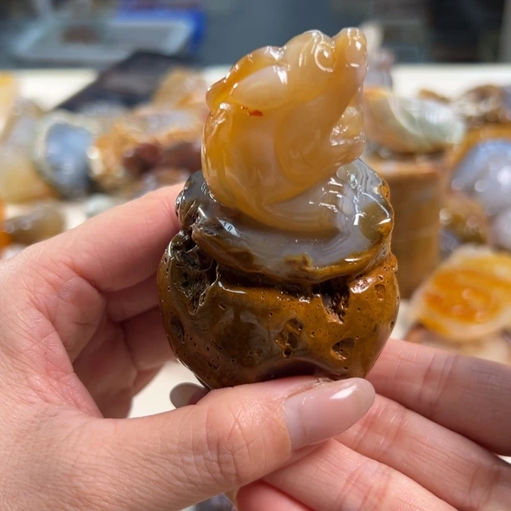 玛瑙/玉髓吊坠(不含链)未镶嵌