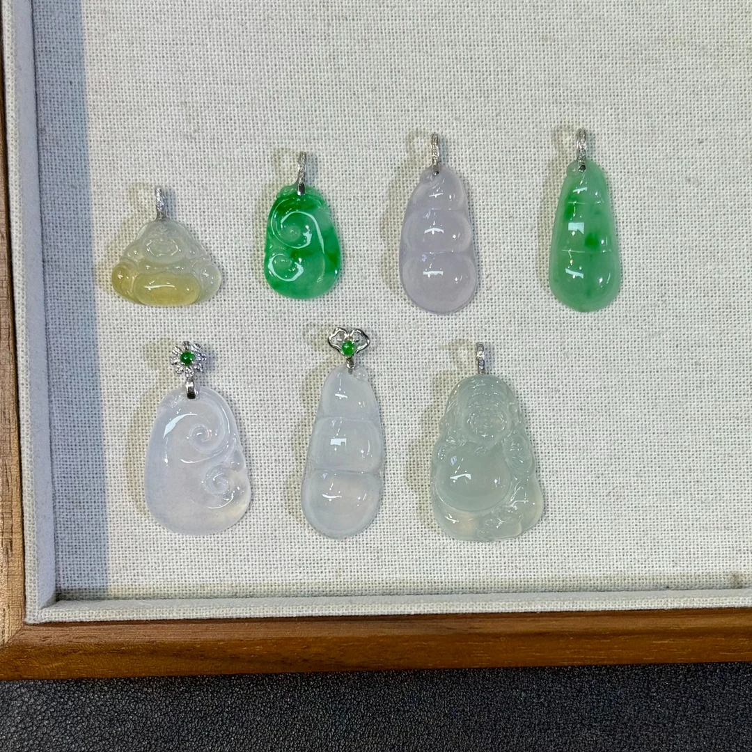 翡翠吊坠1件-18K金-多样性发货只发一件-G54-JX|CXQ21