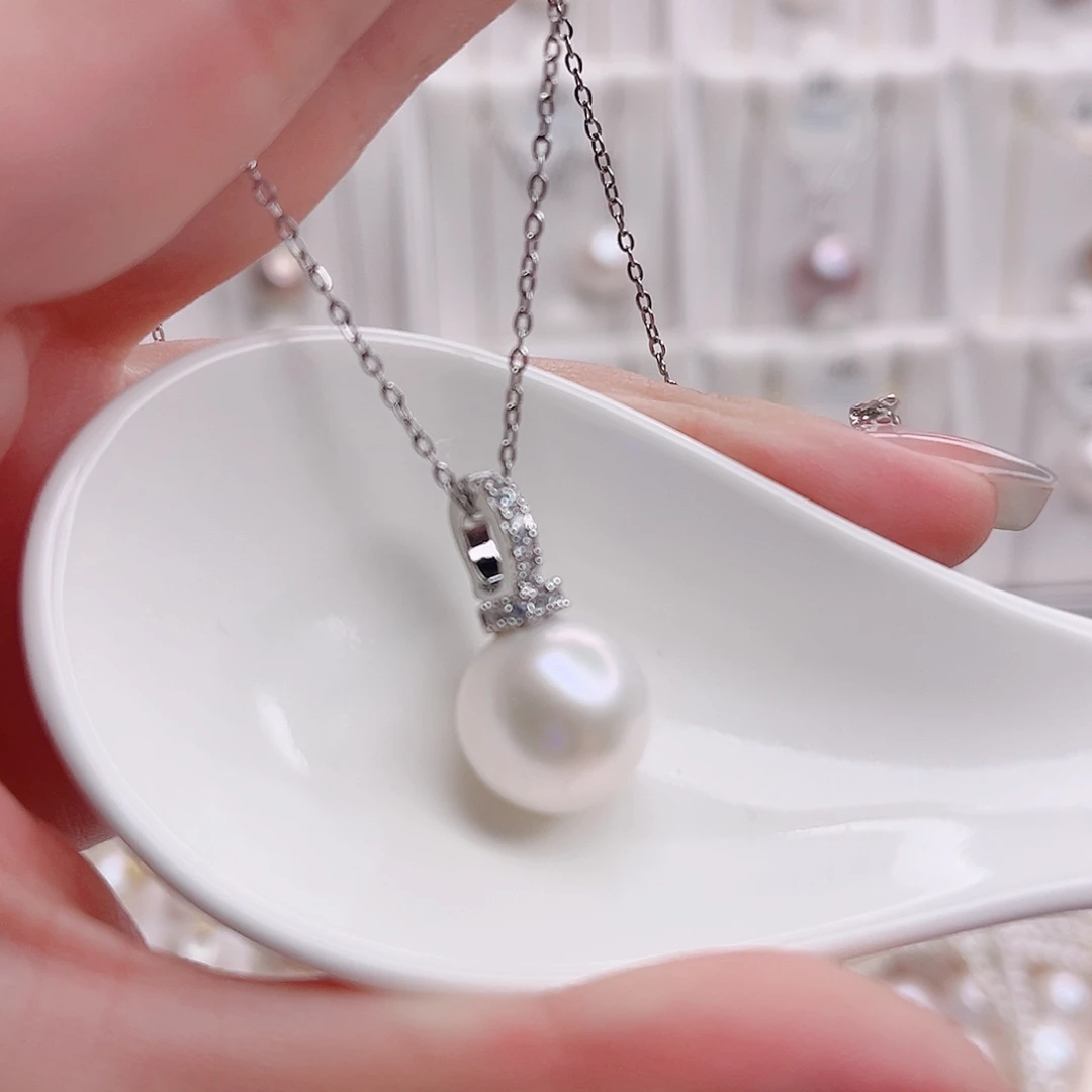 未镶嵌淡水珍珠吊坠(赠链)