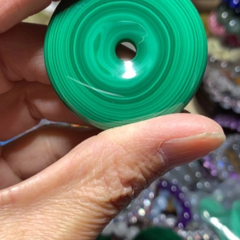 孔雀石吊坠未镶嵌明*吊坠396一个