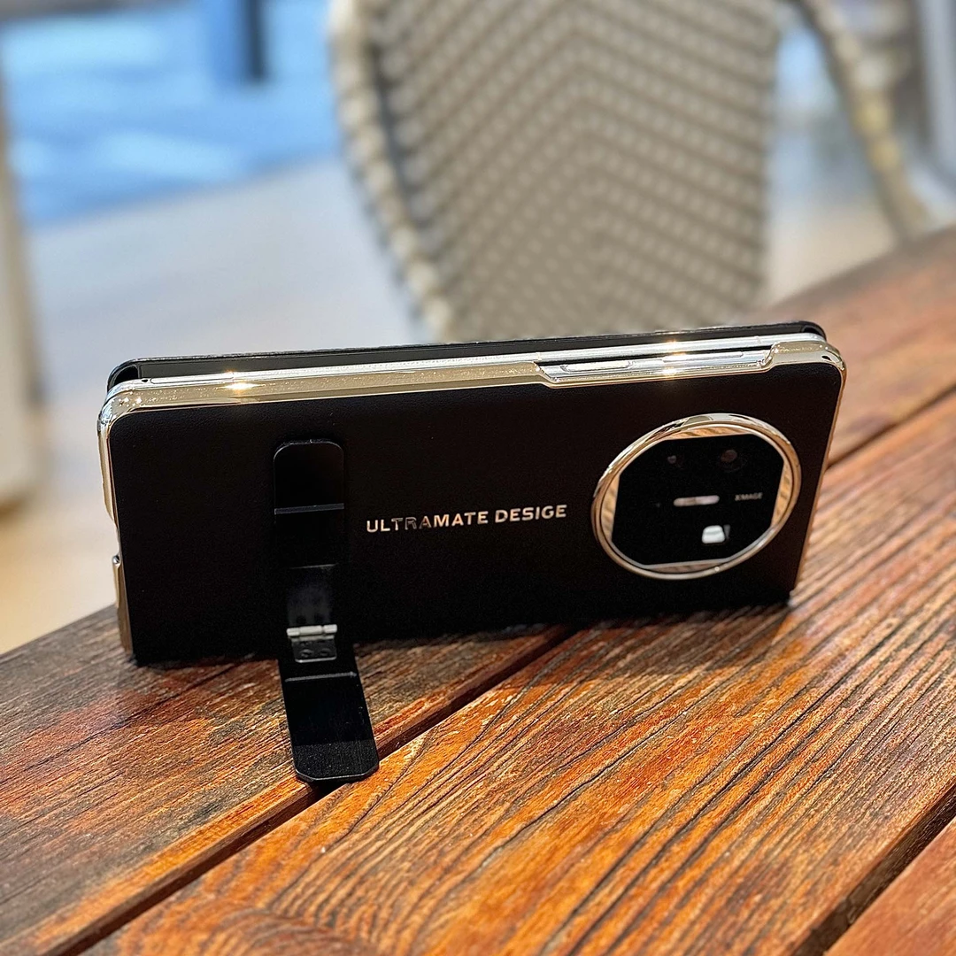 适用华为matex5支架手机壳新款x3真皮智能视窗典藏版翻盖磁吸皮套