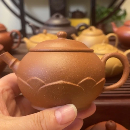 茶壶紫砂原矿紫砂梵莲壶