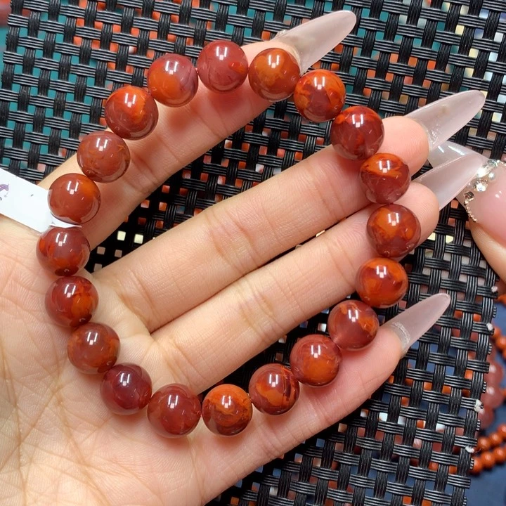 南红玛瑙手串未镶嵌10mm