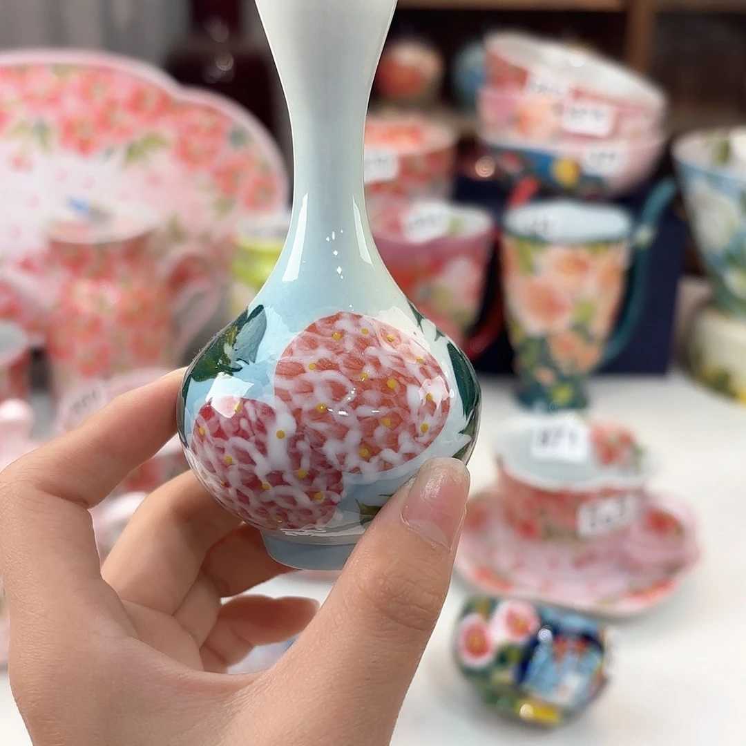 景德镇手绘高温釉下彩陶瓷茶具