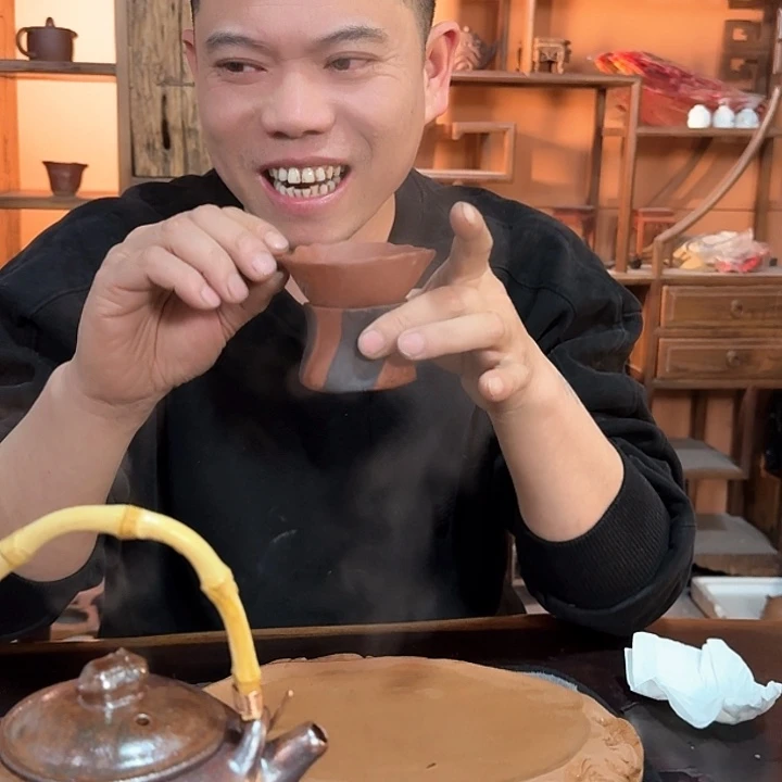 手工手捏茶具套装