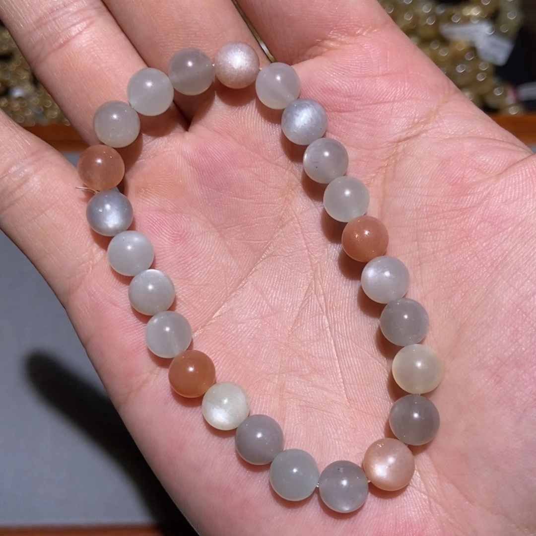 手链水晶未镶嵌彩月光8m