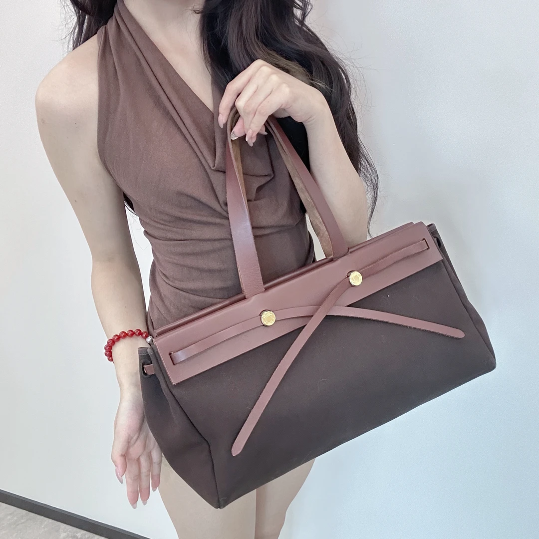 95新 Hermes/爱马仕 小元/秋日落叶横版herbag