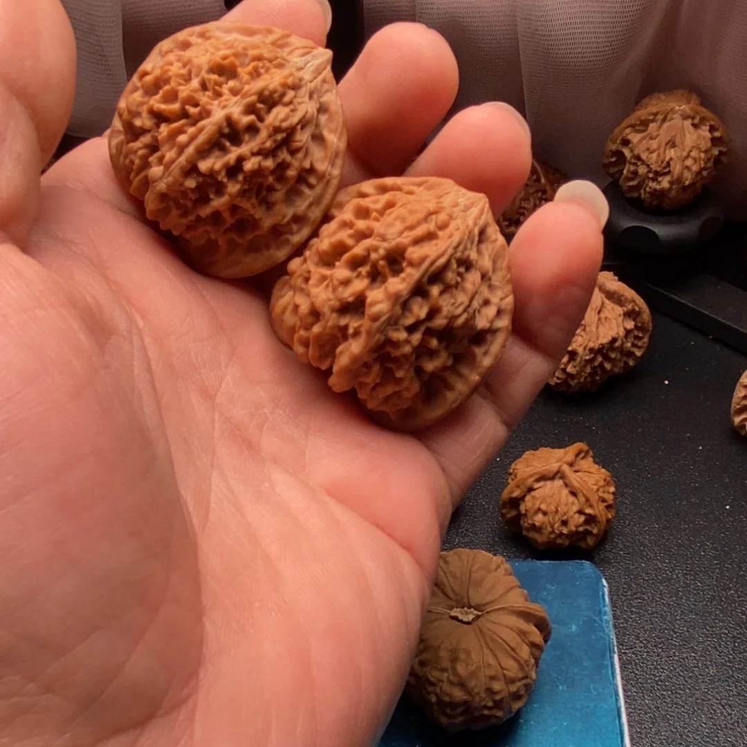 @***波吊坠桃核满天星小