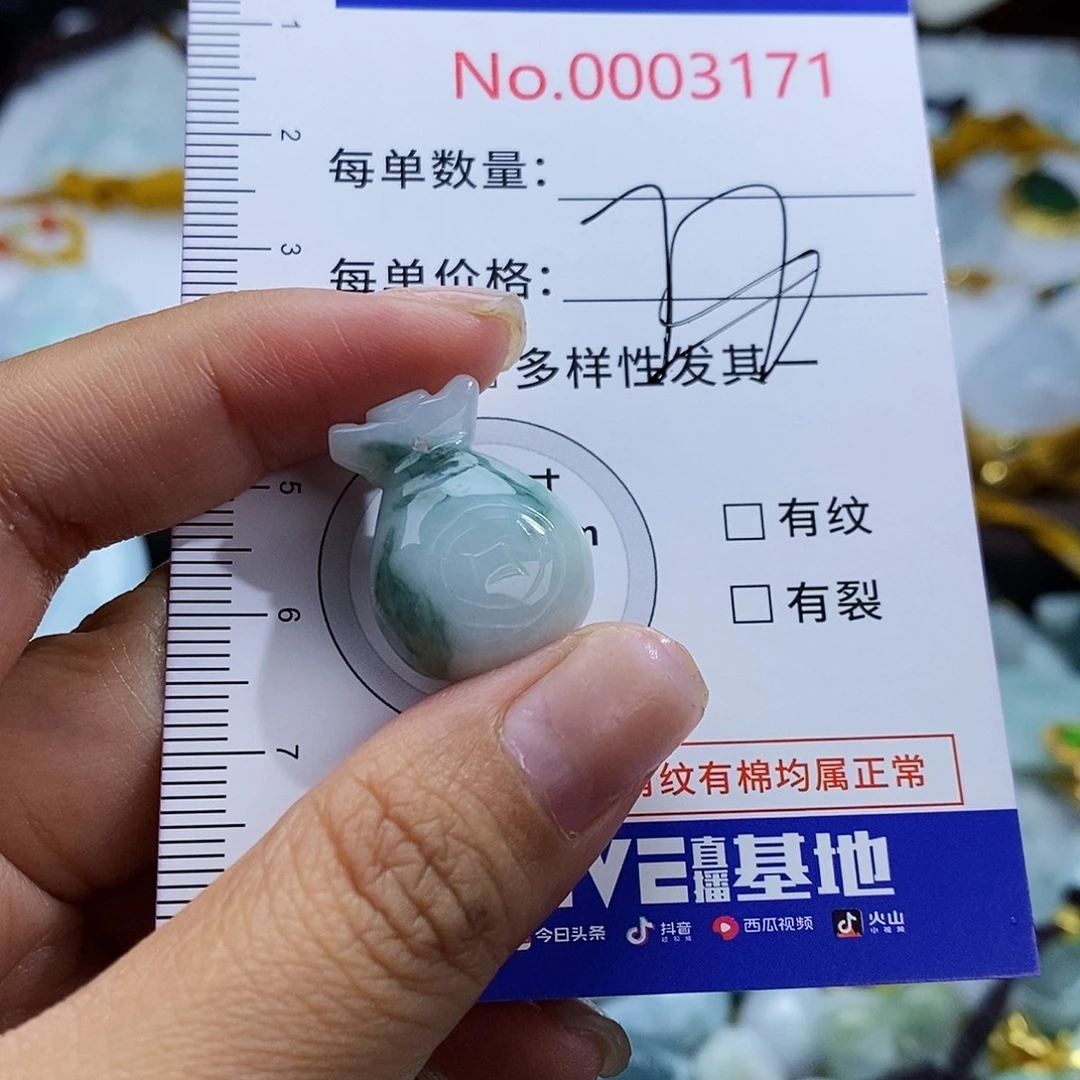 翡翠未镶嵌颈饰3171