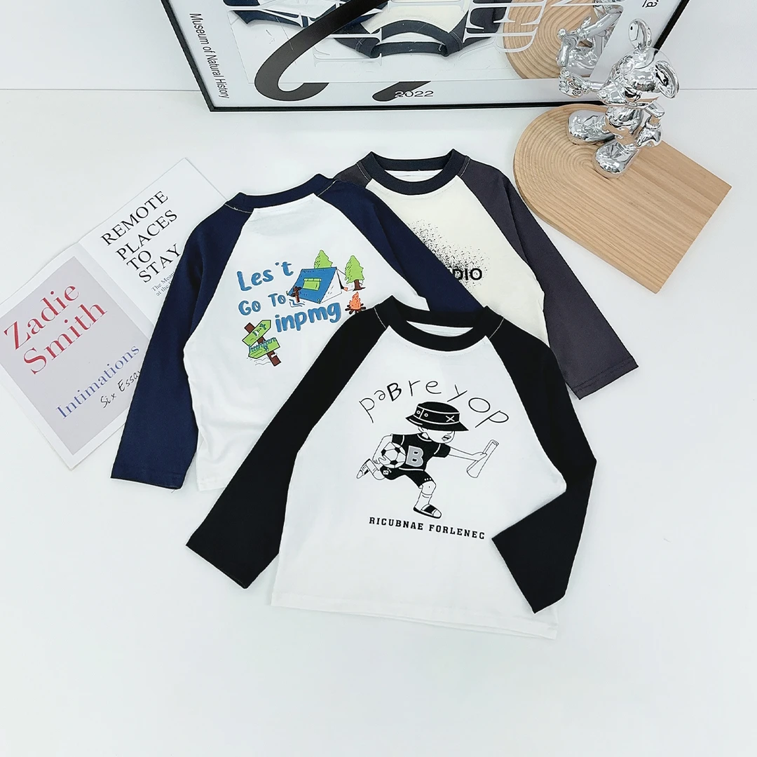 男童长袖T恤2025新款中大儿童秋冬季打底衫 AY25678 悠悠童话童装