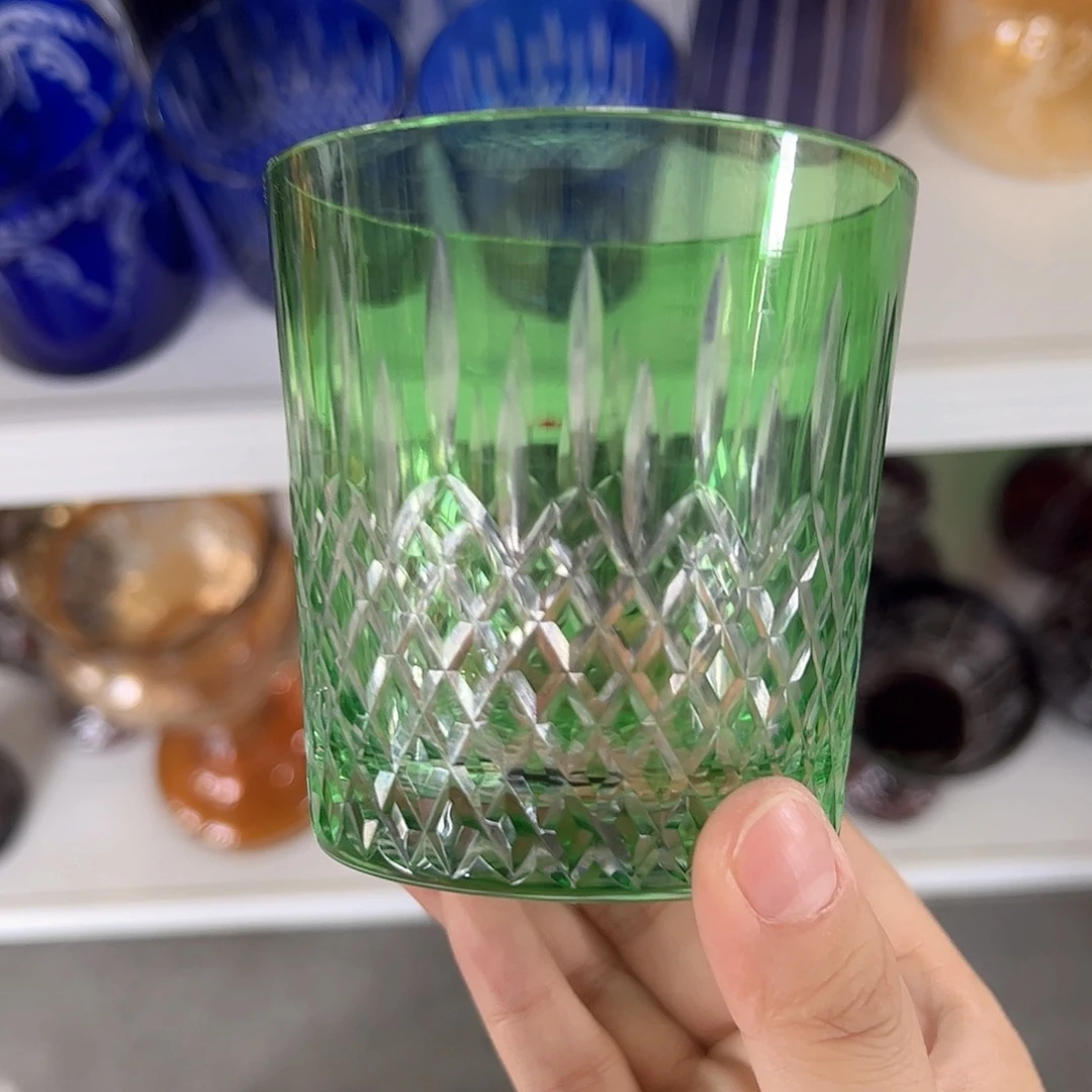 水晶玻璃高脚款微瑕一个
