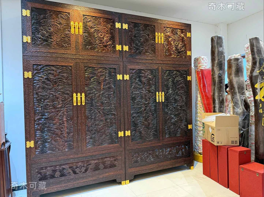 故宫款霸气水龙顶箱柜尺寸156×60×309