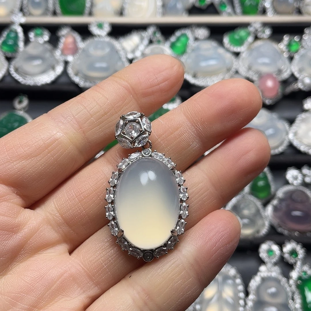 玛瑙/玉髓合金挂件