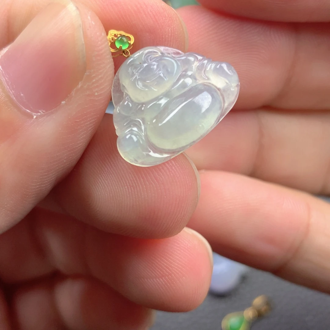 【闪购商品】颈饰18K金镶嵌翡翠翡翠