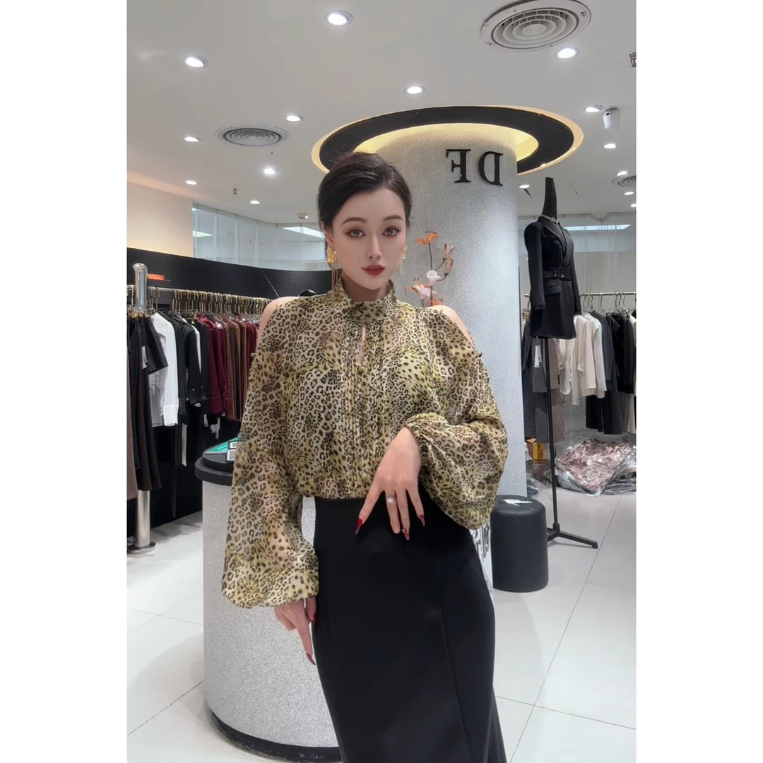 【老板娘高定】春夏新款原创设计衬衫洋气时尚百搭女人味8889气质