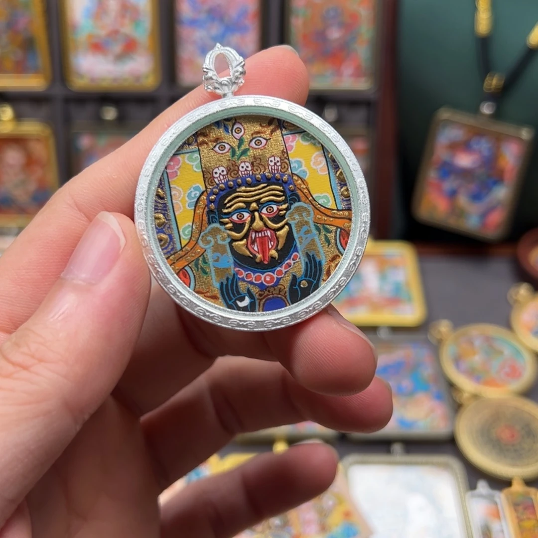 吊坠扎基拉姆本尊纯手绘3.5尺寸