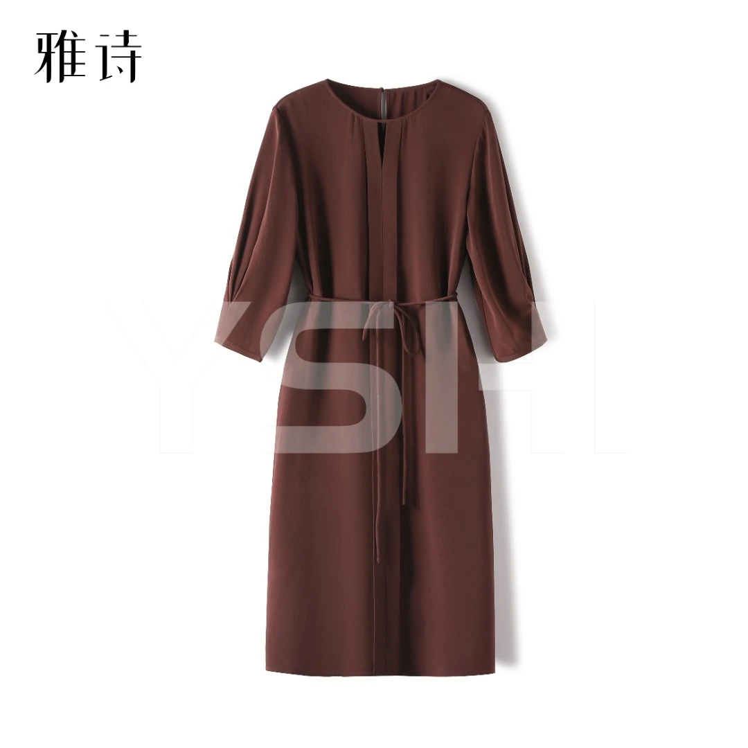 【YASHI】30姆米重磅100桑蚕丝连衣裙QXX253-ES25X317