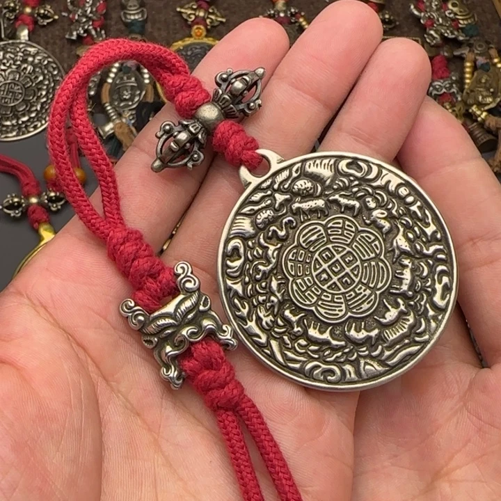 老铜九宫牌吊坠喜欢的来