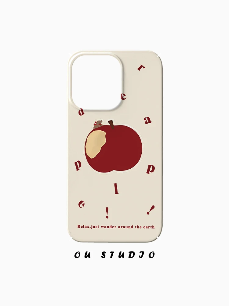 OU咬一口苹果适用苹果16手机壳iPhone15新款菲林硬壳趣味网红男女