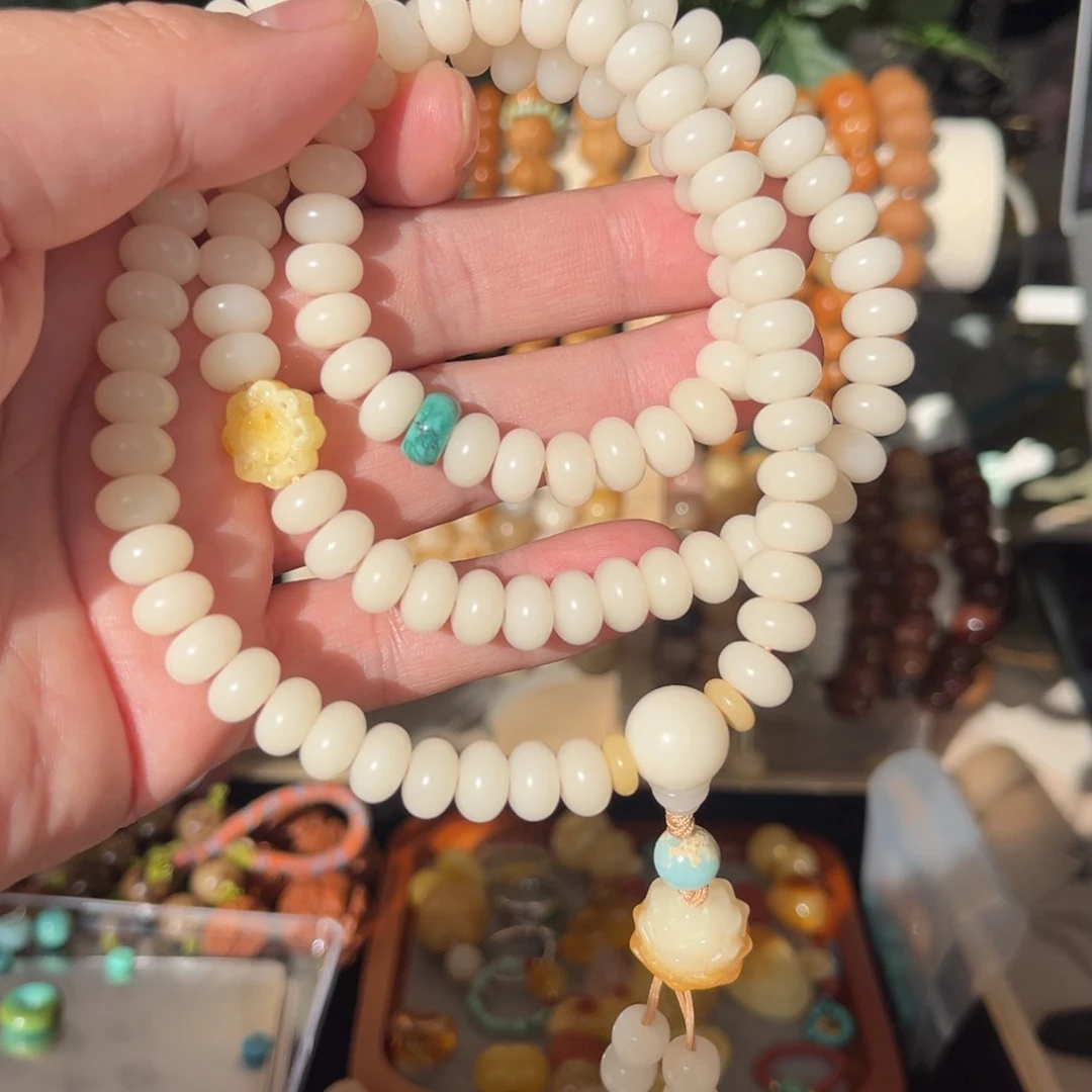 手串菩提根/象牙果算盘珠108