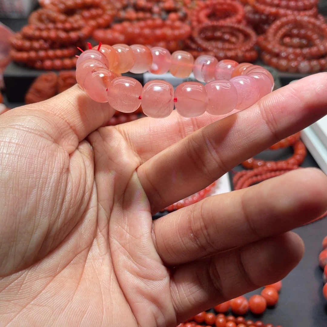 南红玛瑙手链未镶嵌