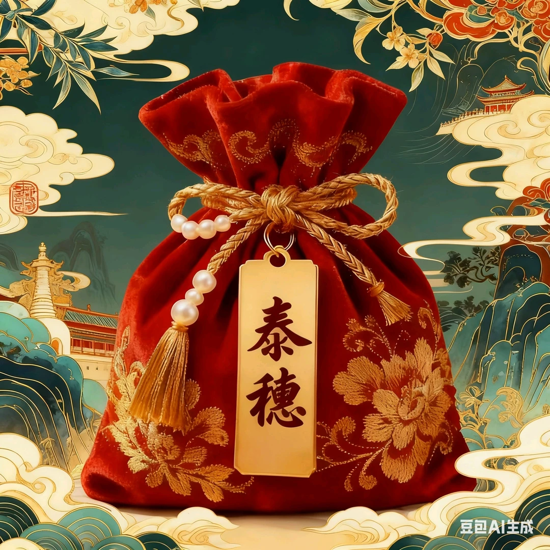 1号开太虽十二生肖挂饰贴纸福卡守护福袋（师傅手绘）