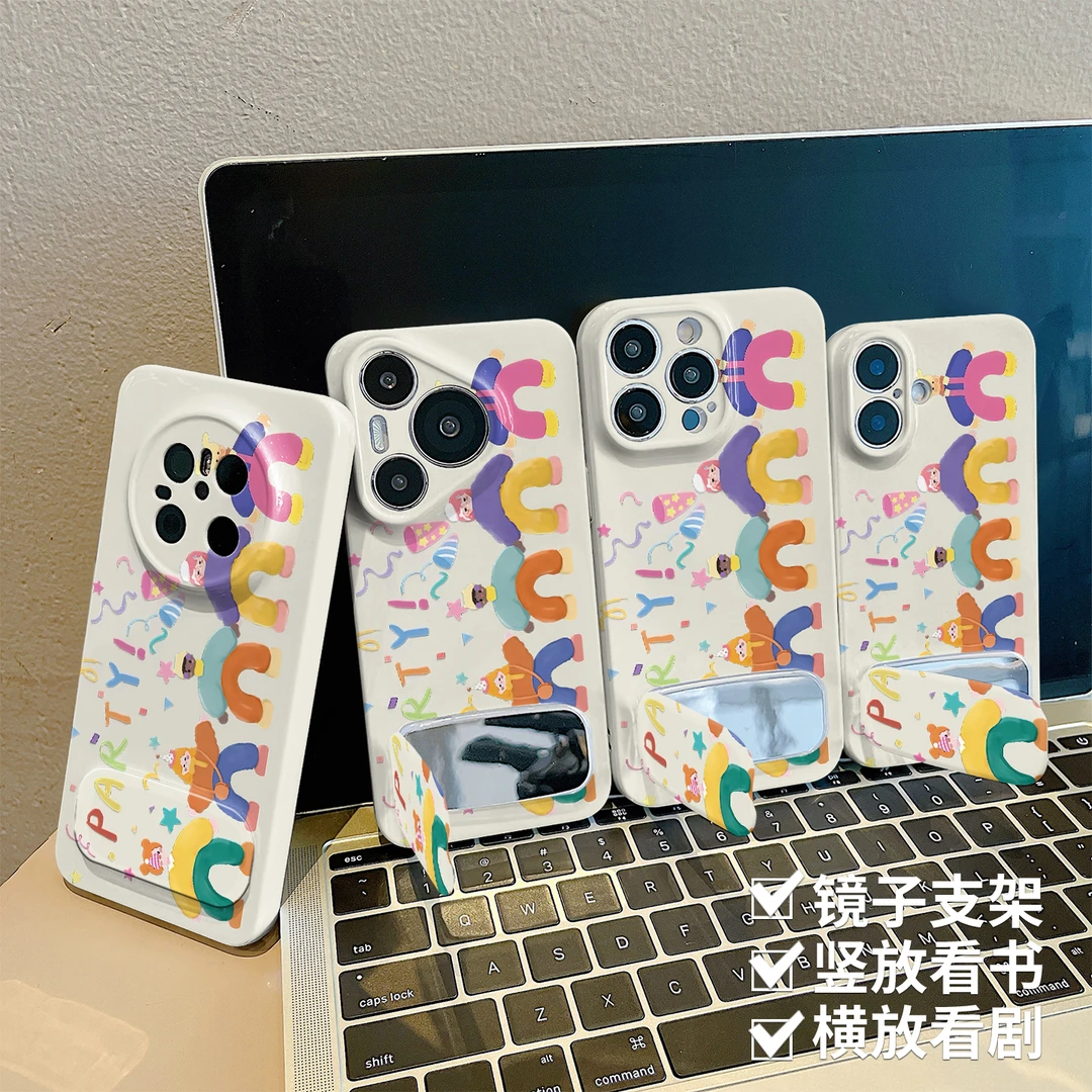 快乐派对适用苹果菲林手机壳华为vivo小米oppo荣耀全包防摔保护