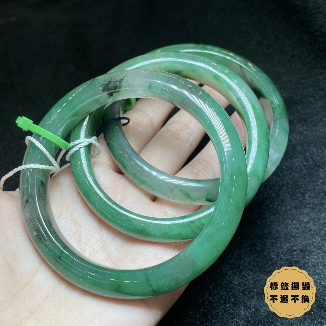 【小北珠宝】非洲翠手镯圈口50-62【多样性发一件】15-AH33X453