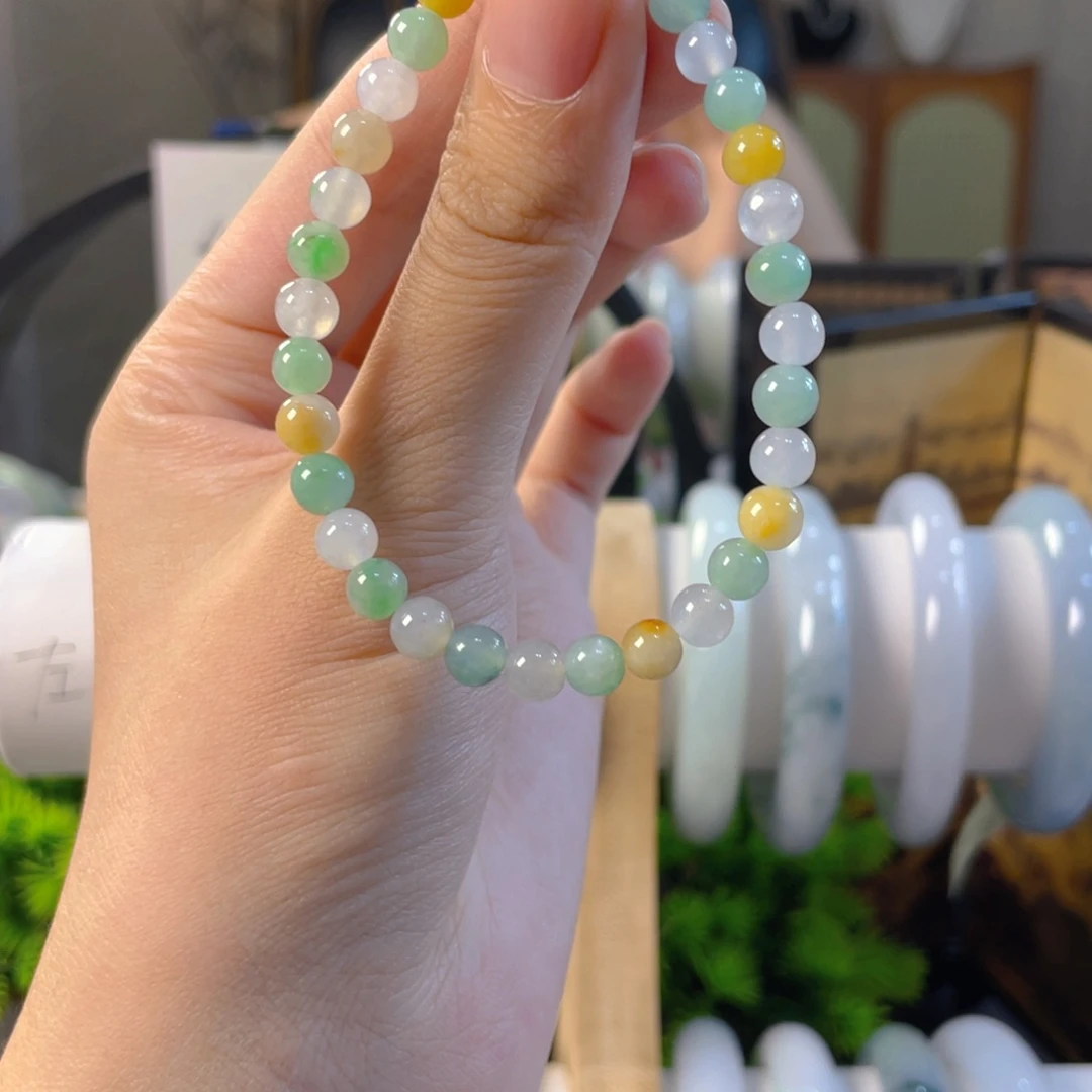 翡翠未镶嵌手串多样性发1