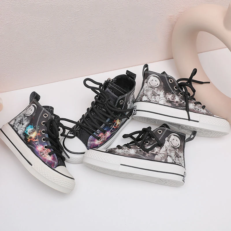 儿童春款百搭拉链高帮鞋 单鞋11227