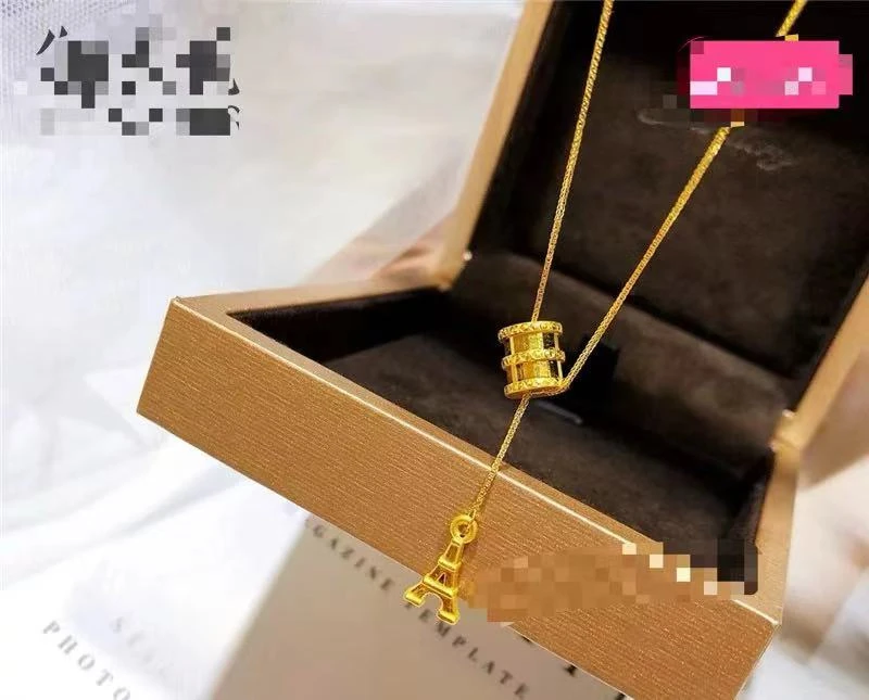 钛钢项链 钛钢材质  小蛮腰A字塔项链  JIA