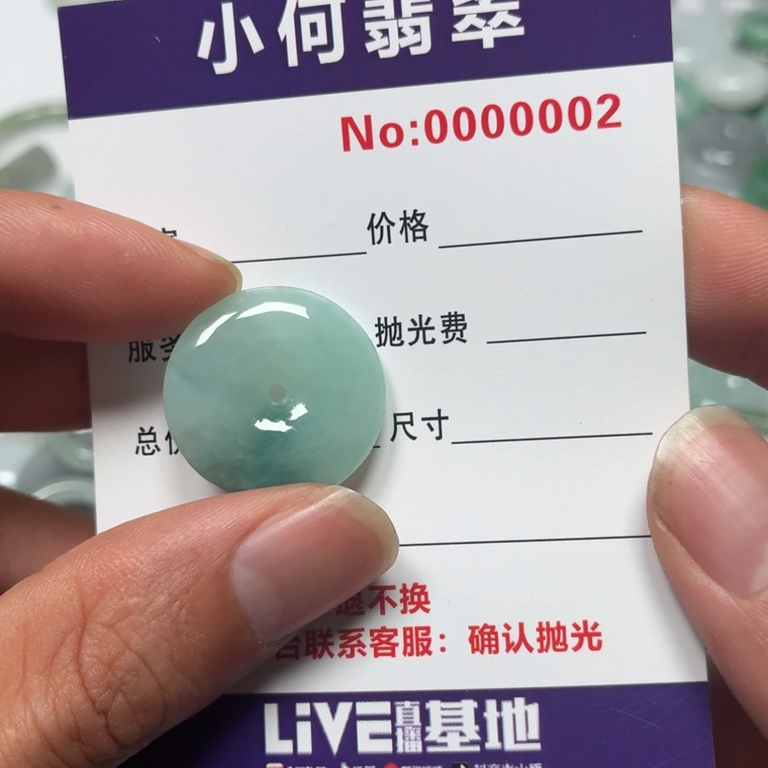 美***丽翡翠未镶嵌颈饰01