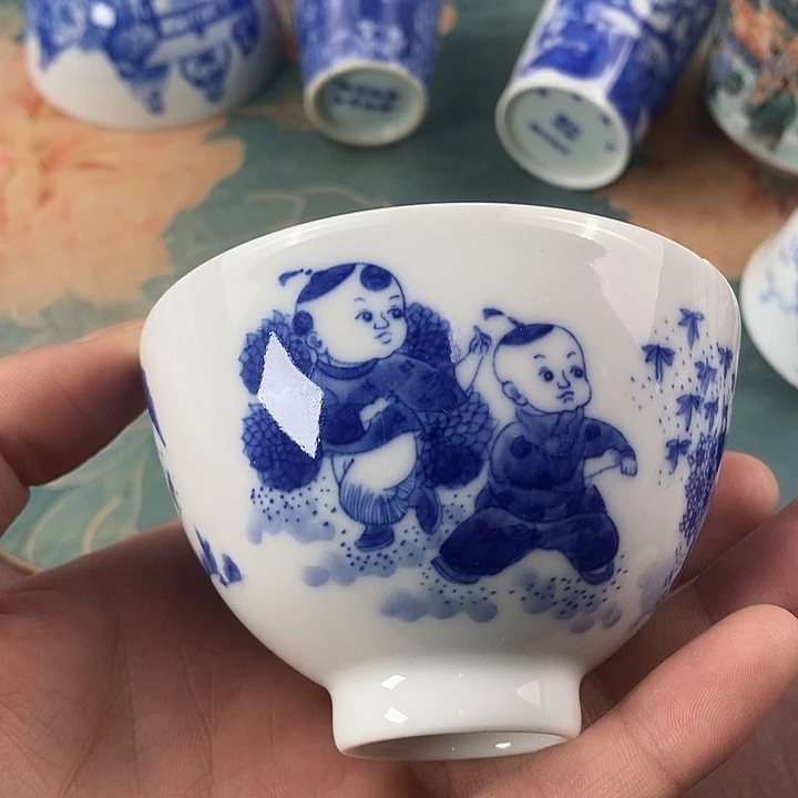 杯霓****学现代景德镇全全手工全手绘茶具168888