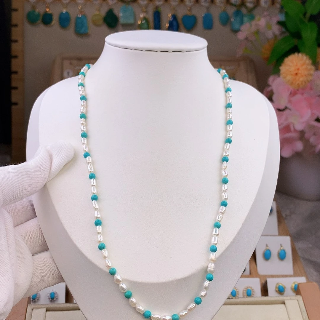 绿松石未镶嵌颈饰