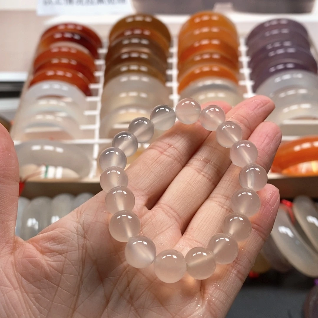 玛瑙/玉髓未镶嵌手串沙