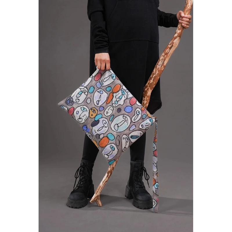 无则艺无则艺【方块包】白脸人男女休闲通用小众单肩百搭个性挎包