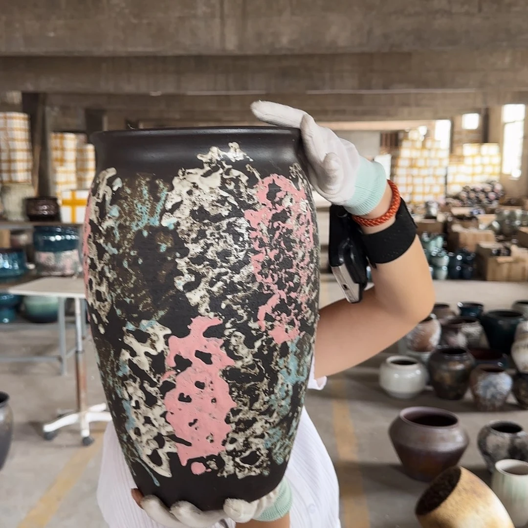 紫砂花盆王嫂花盆0727-654高30口20