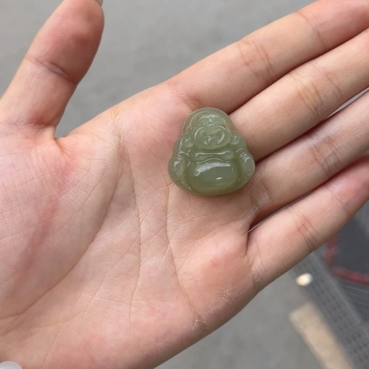 和田玉未镶嵌吊坠(不含链)