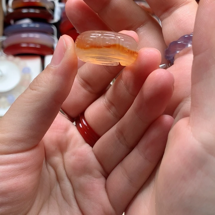 玛瑙/玉髓颈饰银S925镶嵌旯*